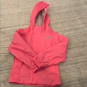 Girls North Face rain jacket